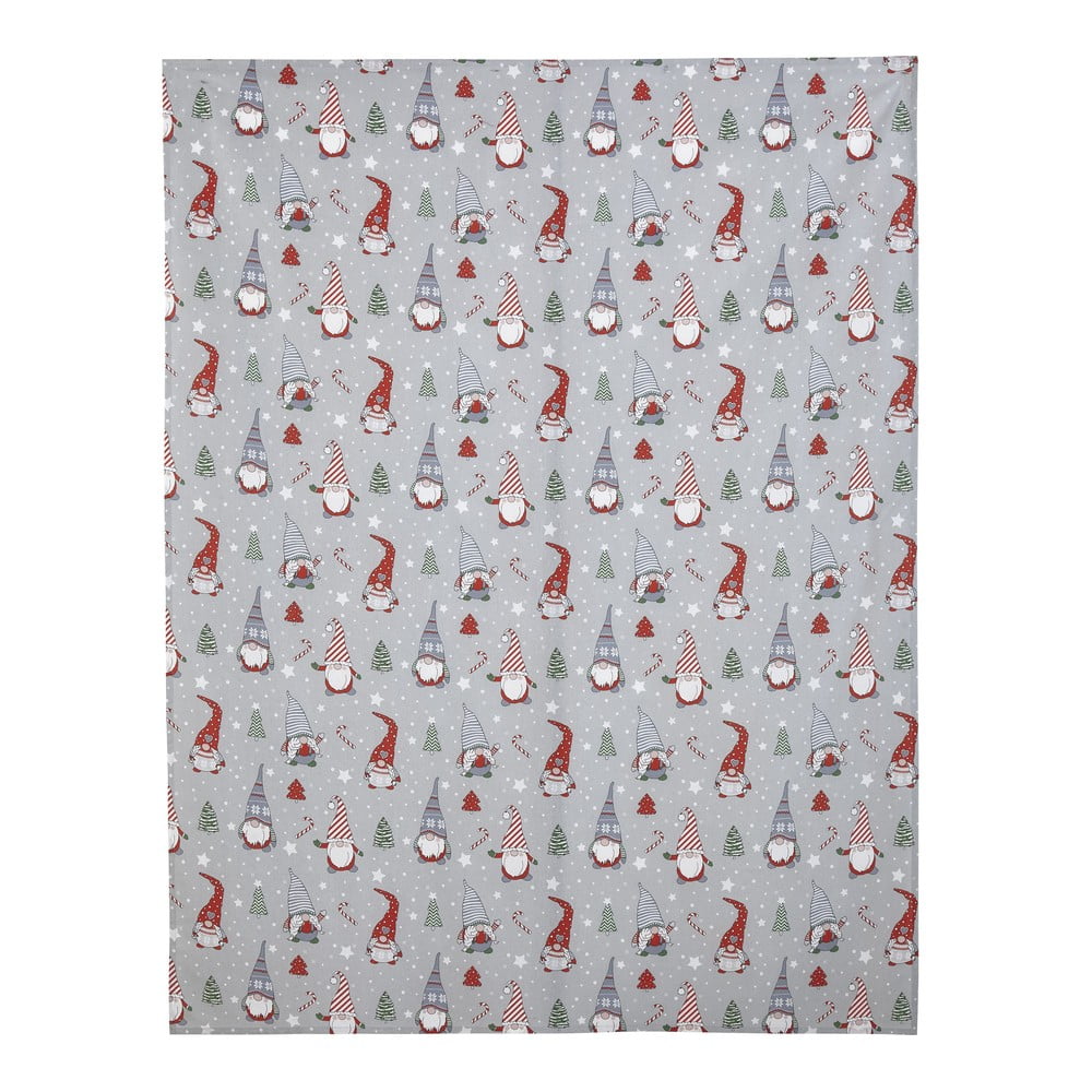 Bavlnený obrus s vianočným motívom 137x178 cm Gnomes - Catherine Lansfield