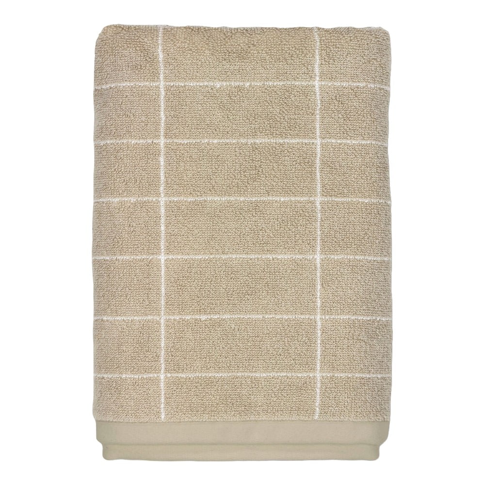 Béžová bavlnená osuška 70x140 cm Tile Stone - Mette Ditmer Denmark