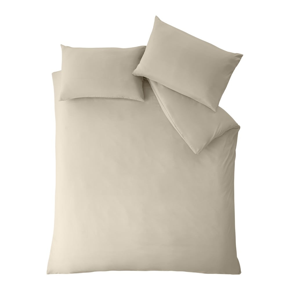 Béžové obliečky na dvojlôžko/predĺžené 260x220 cm So Soft Non–Iron – Catherine Lansfield