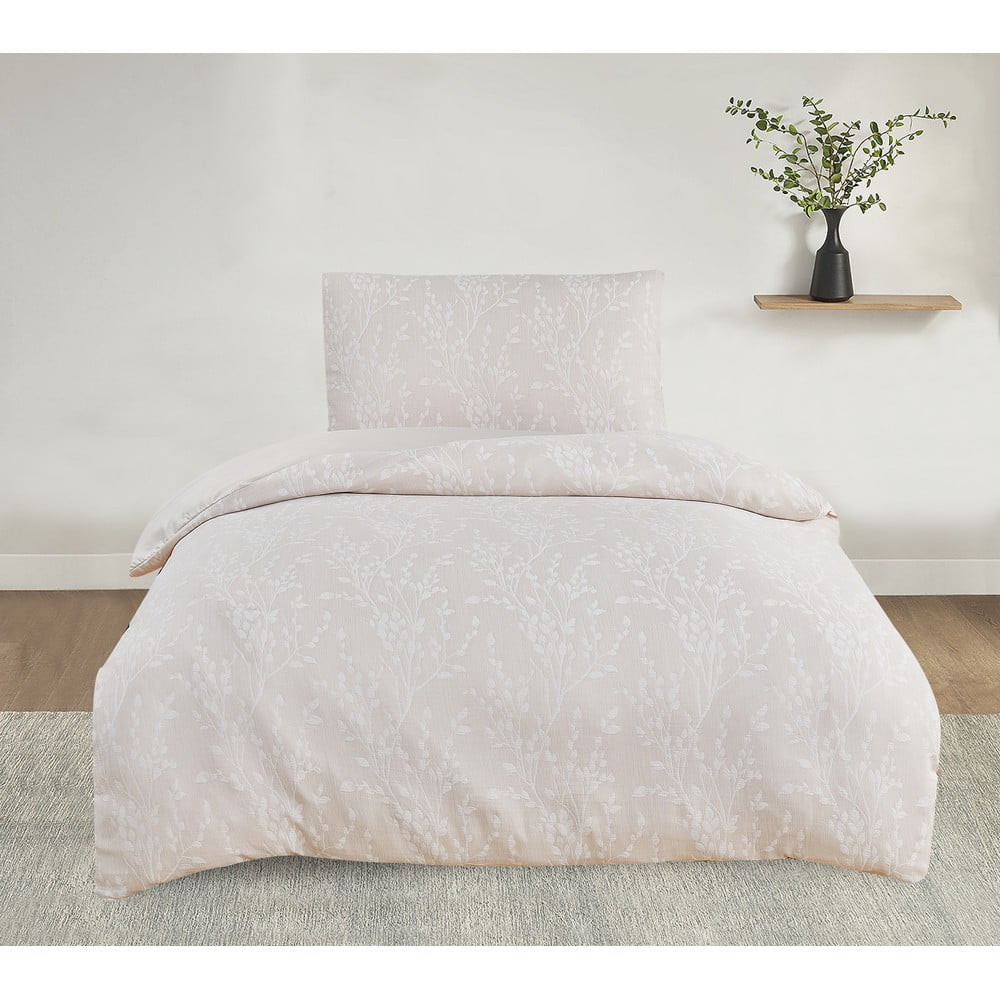 Béžové obliečky na jednolôžko z žakára 140x200 cm Boston – My House