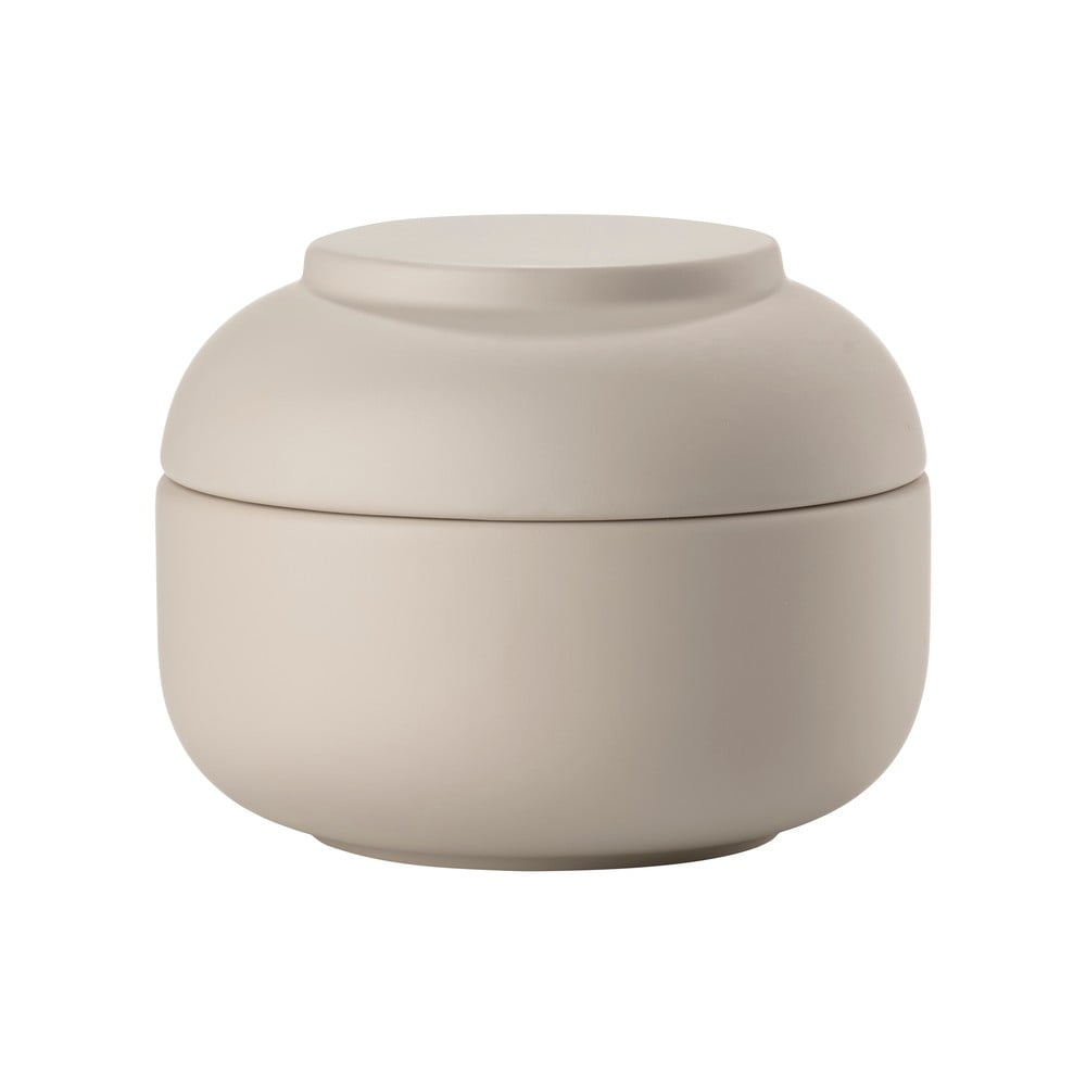 Béžový kameninový kúpeľňový organizér na vatové tampóny Sensu – Zone