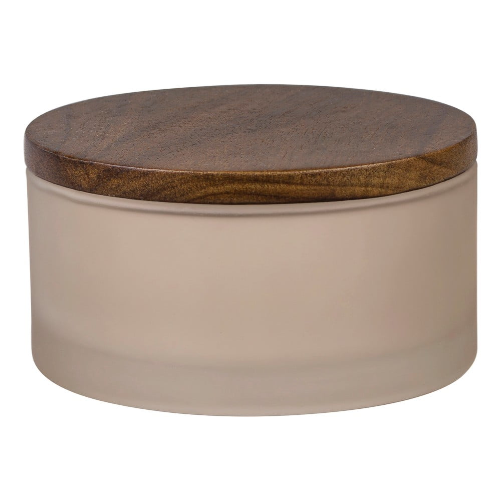 Béžový sklenený kúpeľňový organizér na vatové tampóny Modest – Mette Ditmer Denmark