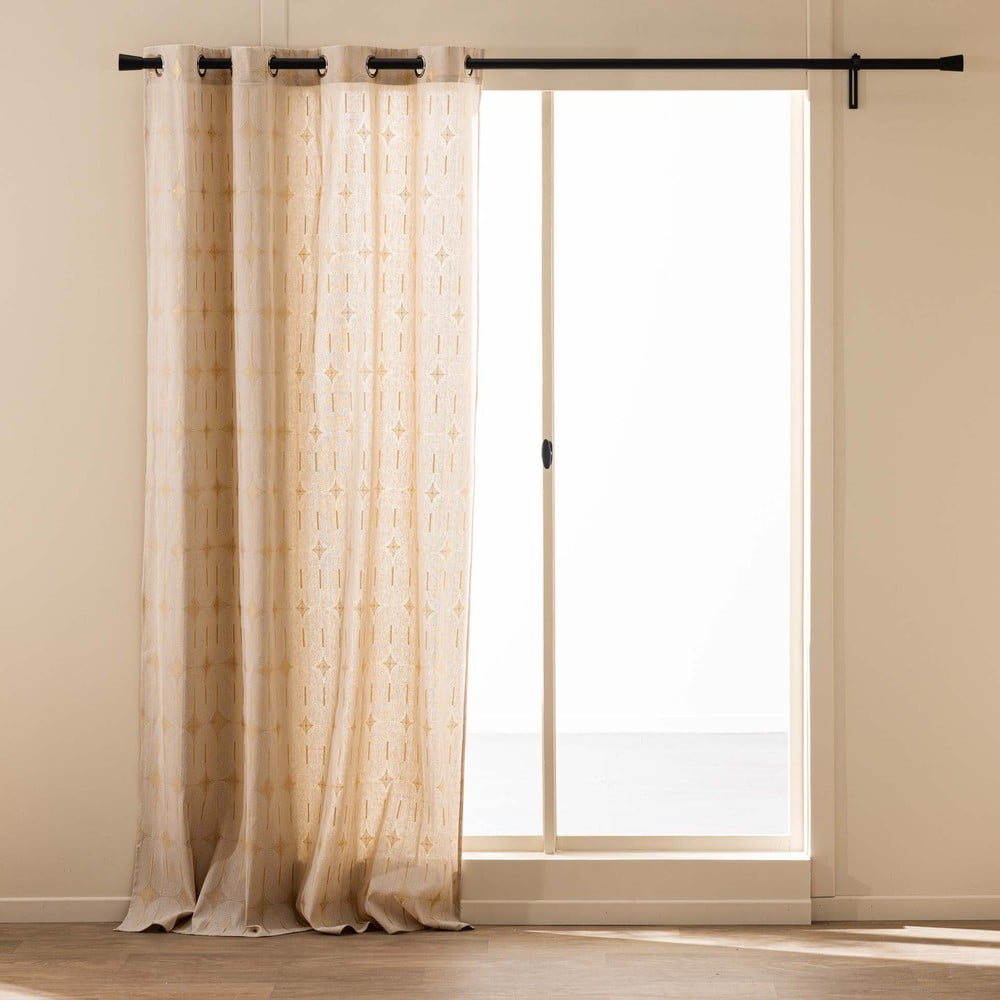 Béžový záves 140x280 cm Ondine – douceur d'intérieur