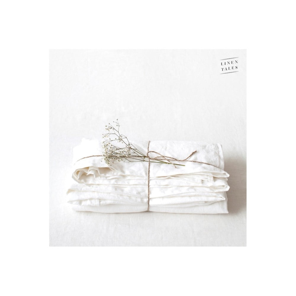 Biela ľanová plachta 230x270 cm White – Linen Tales
