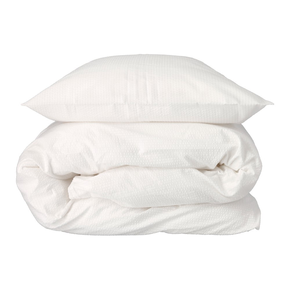 Biele obliečky z bio bavlny 200x140 cm Wave Optical - Södahl