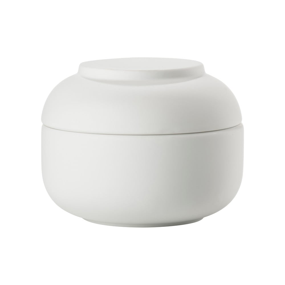 Biely kameninový kúpeľňový organizér na vatové tampóny Sensu – Zone