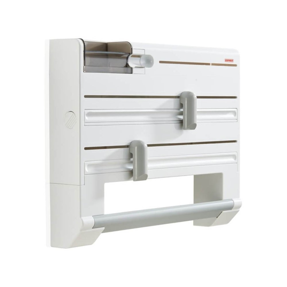 Biely nástenný plastový držiak na fólie a papierové utierky Parat – LEIFHEIT