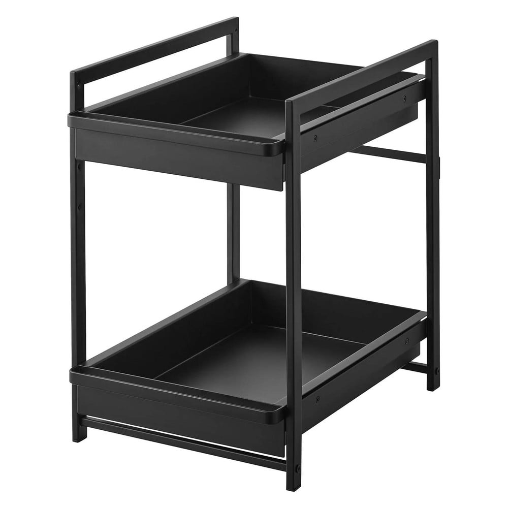 Čierna kovová prídavná polička 30x42 cm Tower – YAMAZAKI