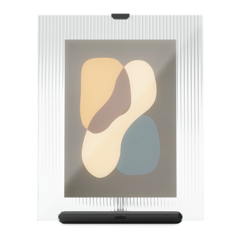 Čierny sklenený stojací rámček 19x23 cm Flute – Umbra