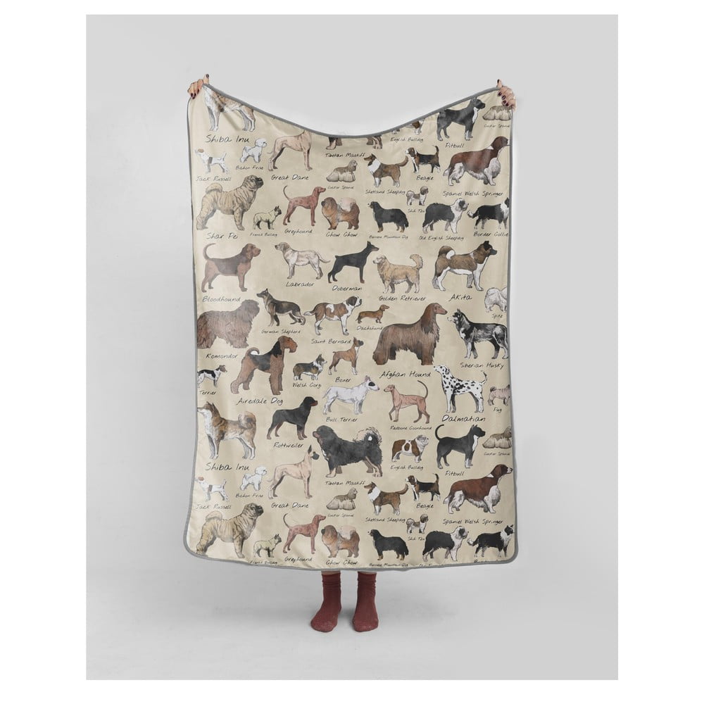 Deka 130x170 cm Dog Types - Really Nice Things