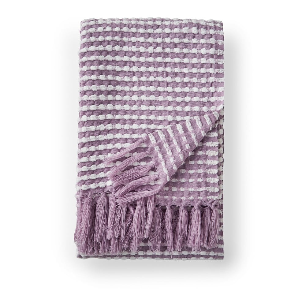 Deka v levanduľovej farbe 125x150 cm Stab Stitch – Catherine Lansfield