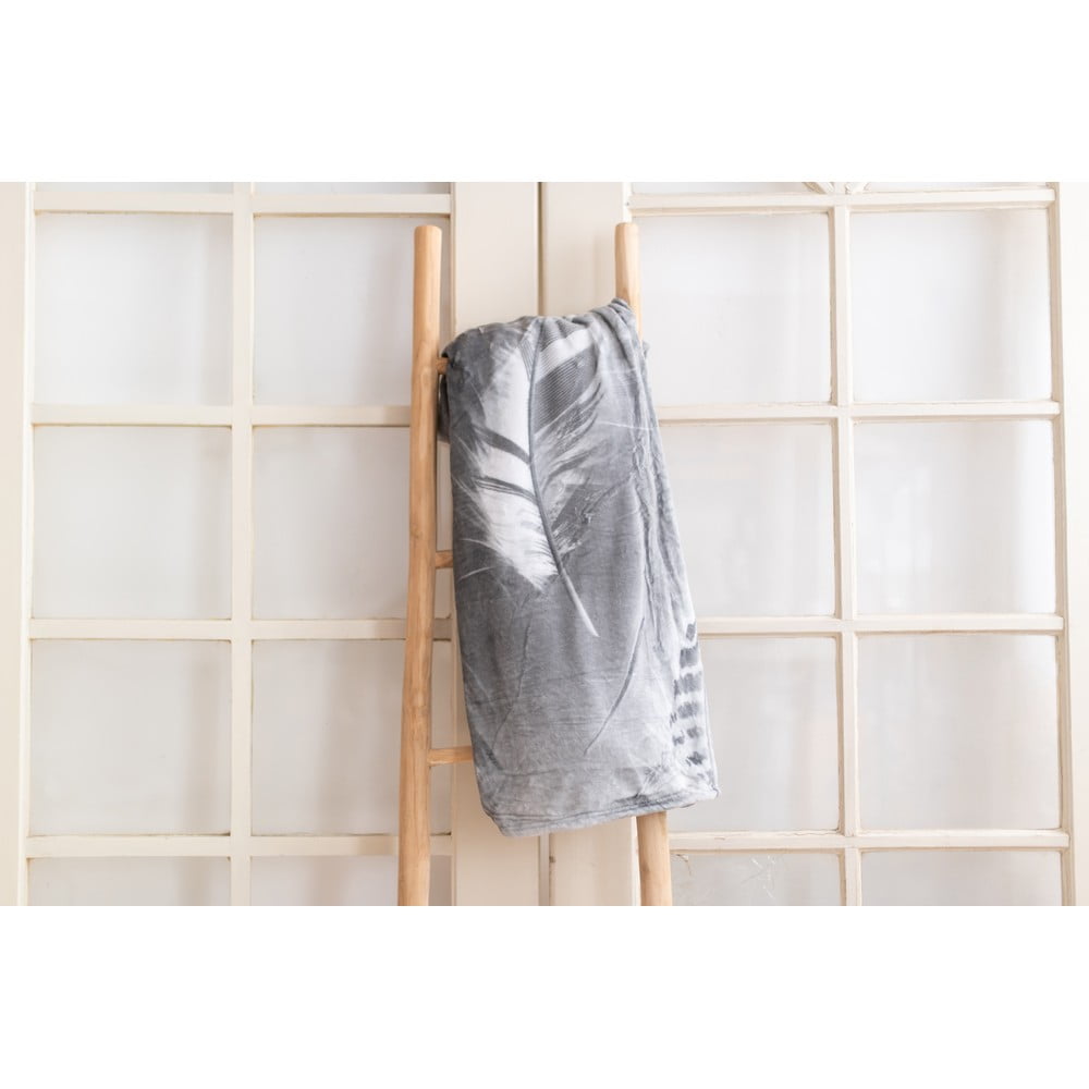 Deka z mikroplyšu 200x220 cm Feather – My Home