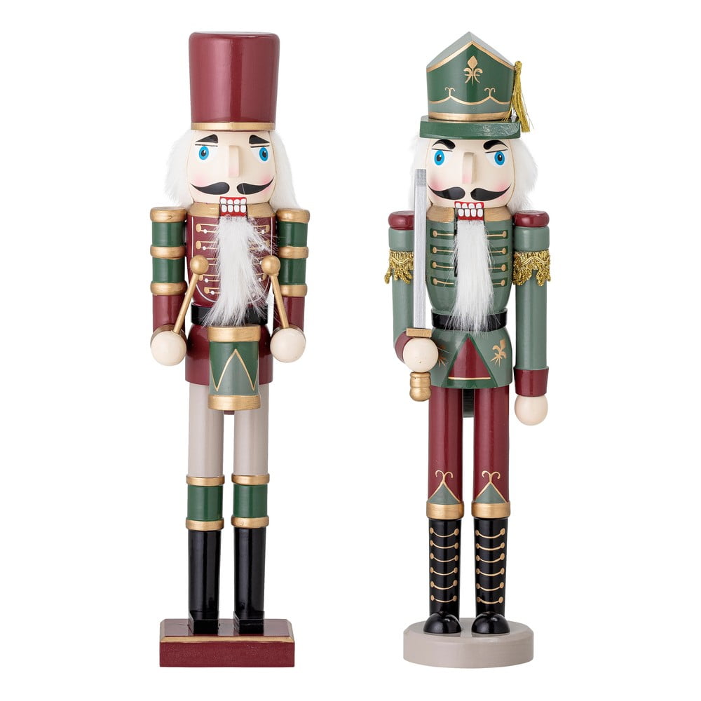 Drevené vianočné figúrky v súprave 2 ks (výška 38 cm) Darren – Bloomingville