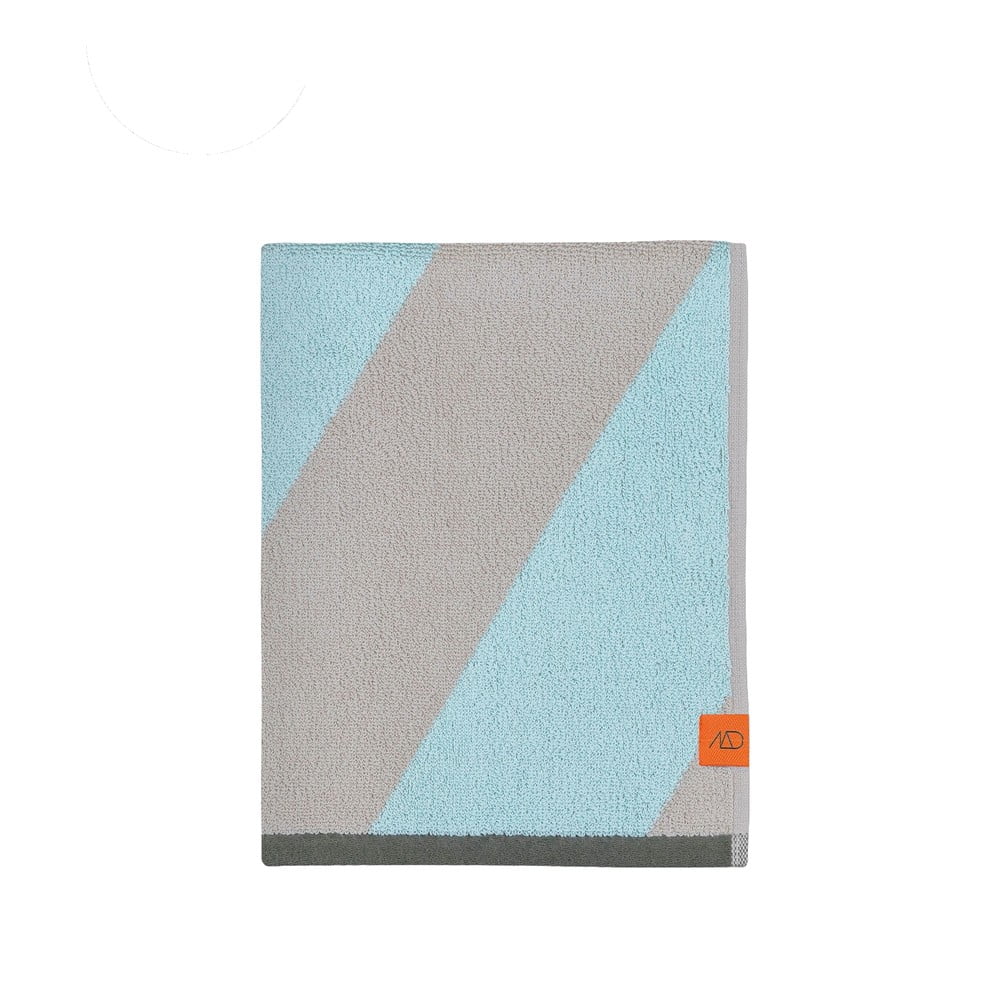 Froté uterák z bio bavlny v mentolovej farbe 50x90 cm Diagonal – Mette Ditmer Denmark