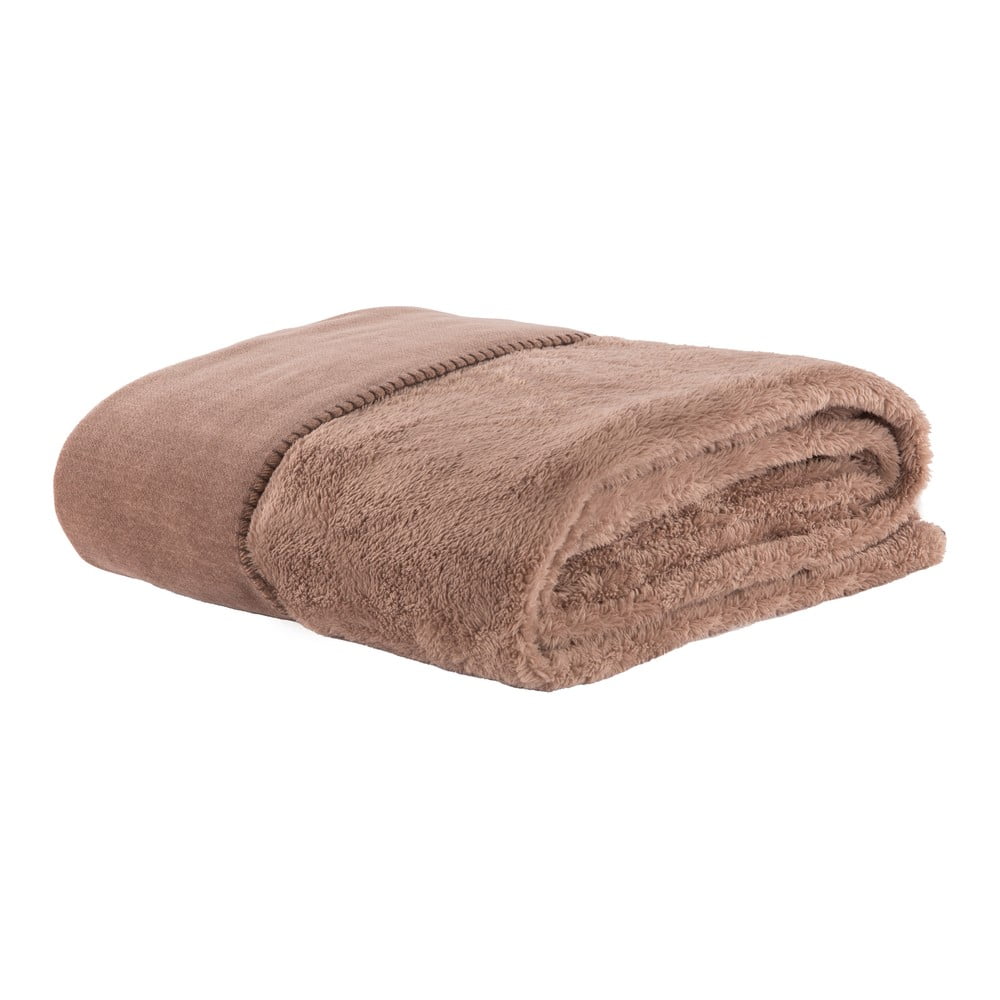 Hnedá deka z mikroplyšu 150x200 cm Tomo – Tiseco Home Studio