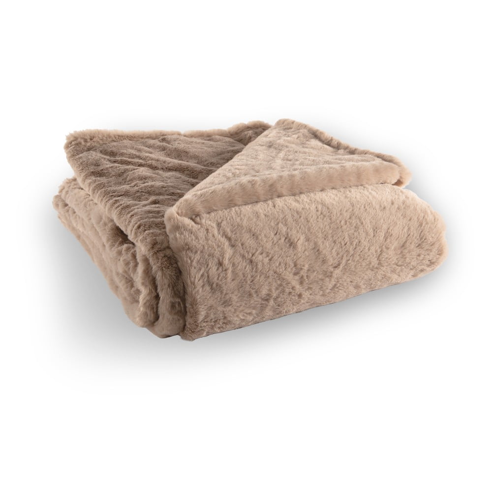 Hnedá deka z umelej kožušiny 150x200 cm Ruby – Tiseco Home Studio