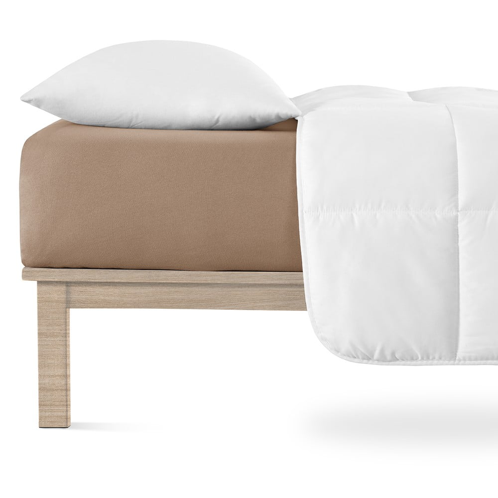 Hnedá napínacia plachta jersey 200x200 cm Boxspring – Andrea Simone