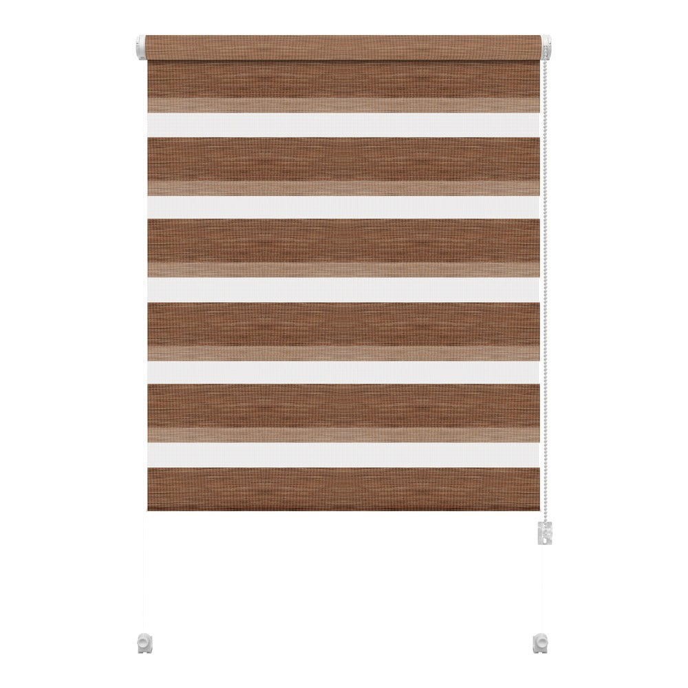 Hnedá roleta deň a noc 97x150 cm Zebra Natur – Gardinia