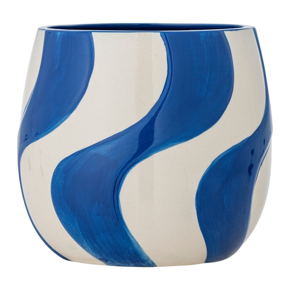 Kameninový ručne maľovaný obal na kvetináč ø 20,5 cm Rómy – Bloomingville