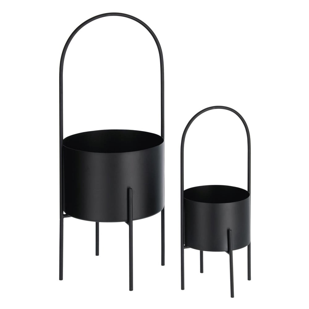 Kovové obaly na kvetináče v súprave 2 ks ø 25 cm Mash – Kave Home