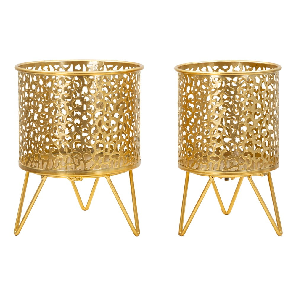 Kovové stojany na kvety 2 ks ø 16 cm (výška  20 cm) Piny – Mauro Ferretti