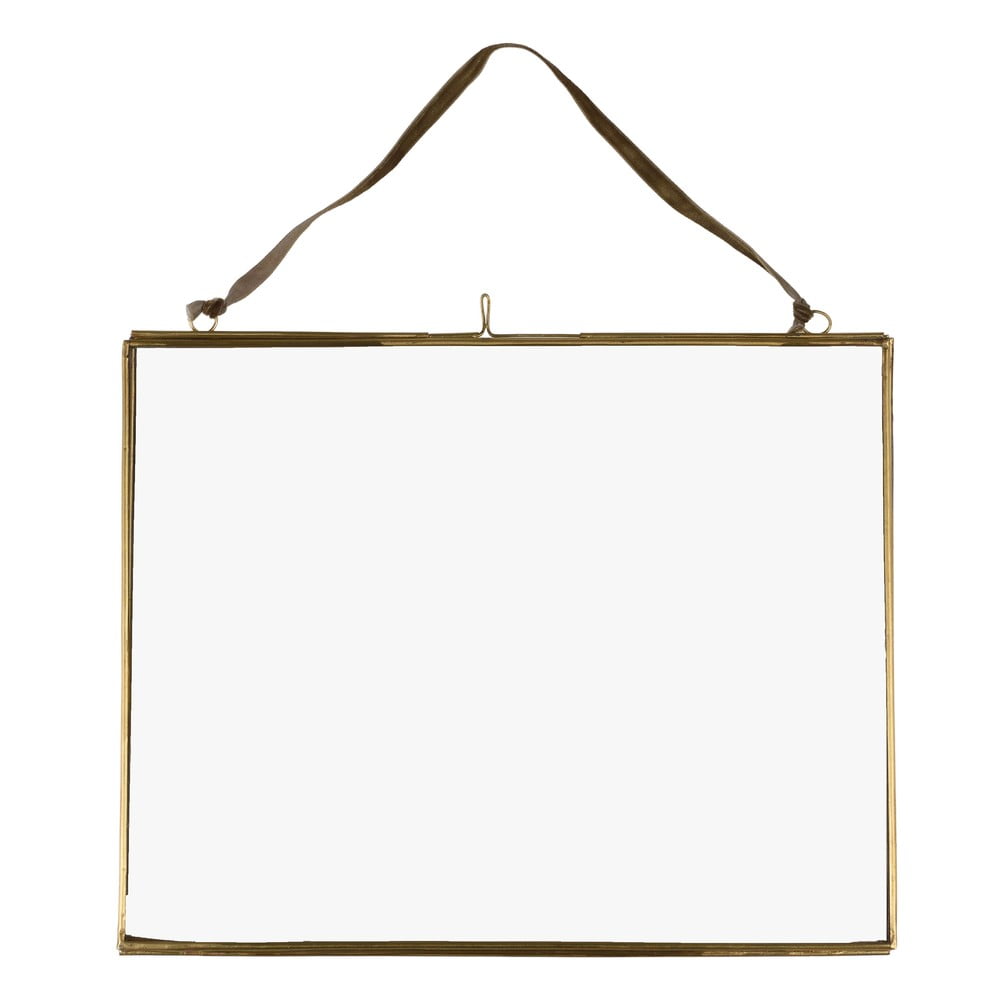 Kovový rámček na stenu v zlatej farbe 25x20 cm – Rex London