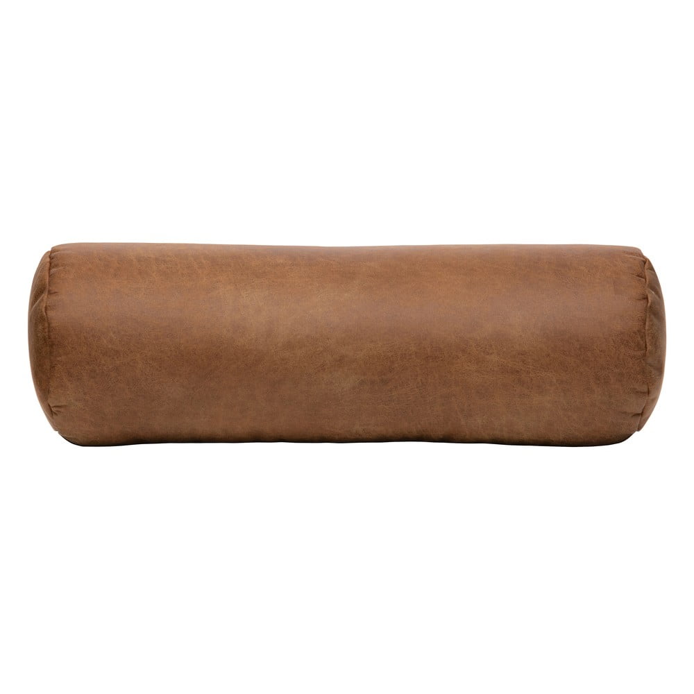 Kožený dekoračný vankúš ø 20 cm Spool – WOOOD