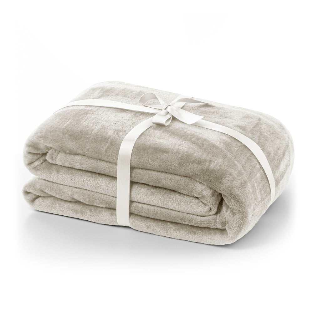 Krémová deka z mikrovlákna DecoKing Mic, 220 × 240 cm