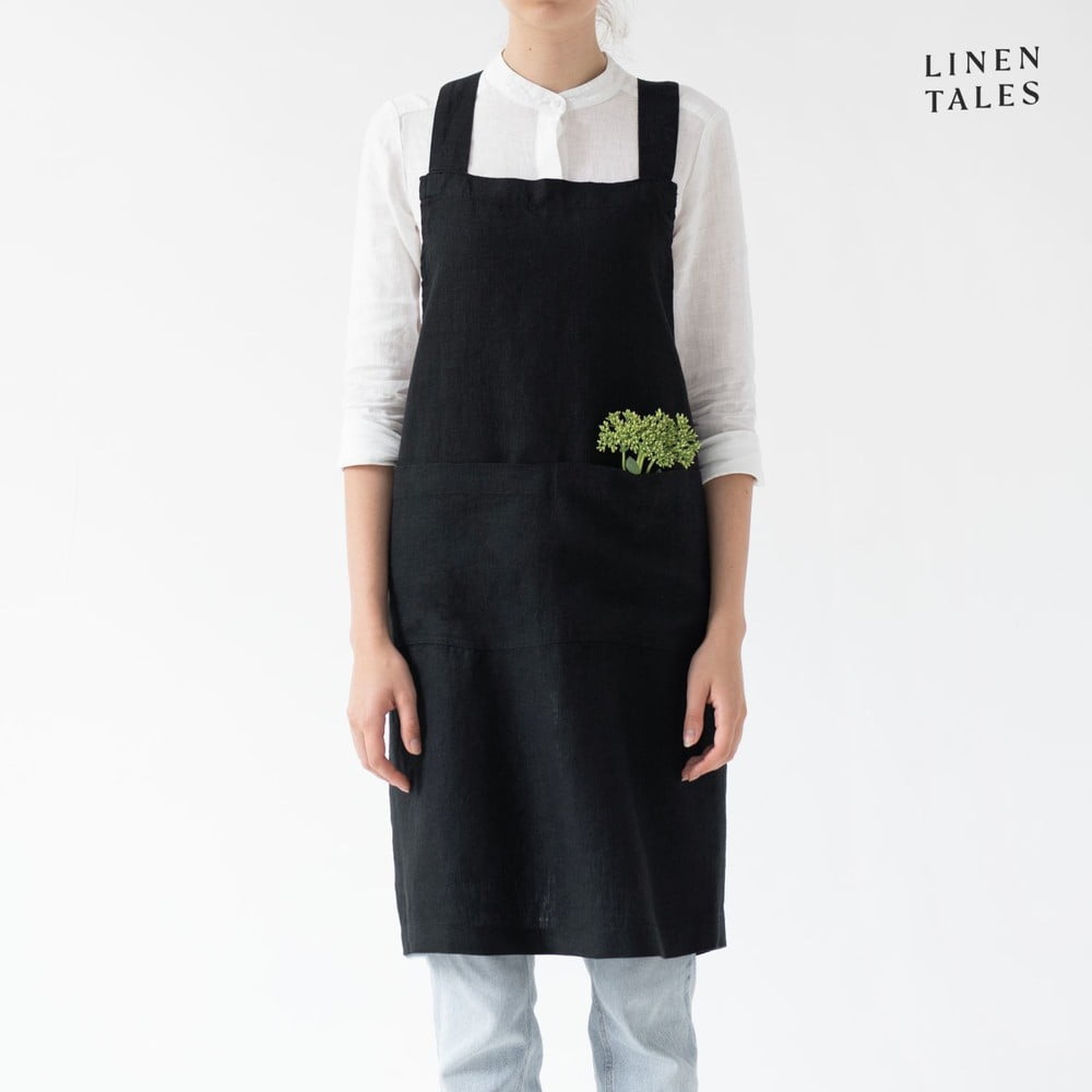 Ľanová zástera Crossback - Linen Tales