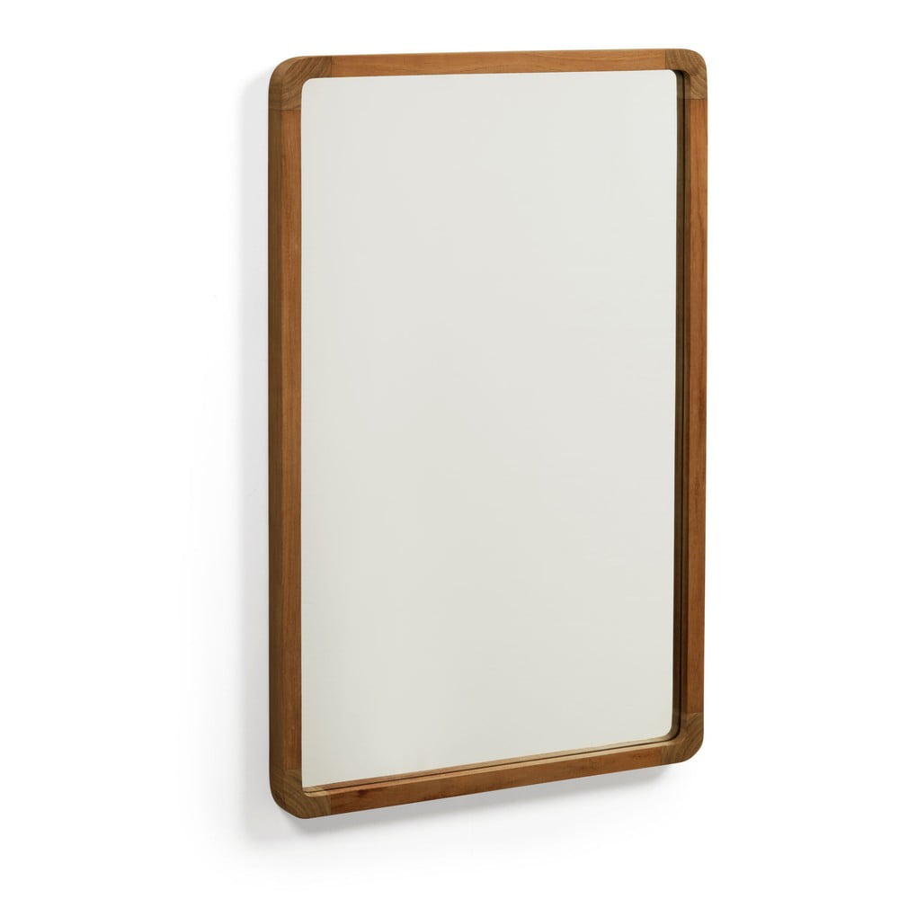 Nástenné zrkadlo s dreveným rámom 45x70 cm Shamel – Kave Home