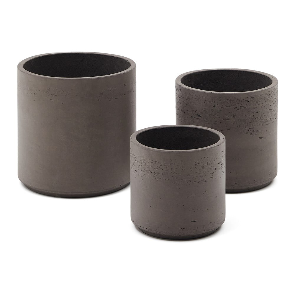 Obaly na kvetináče z cementu v súprave 3 ks ø 32 cm Sintina – Kave Home