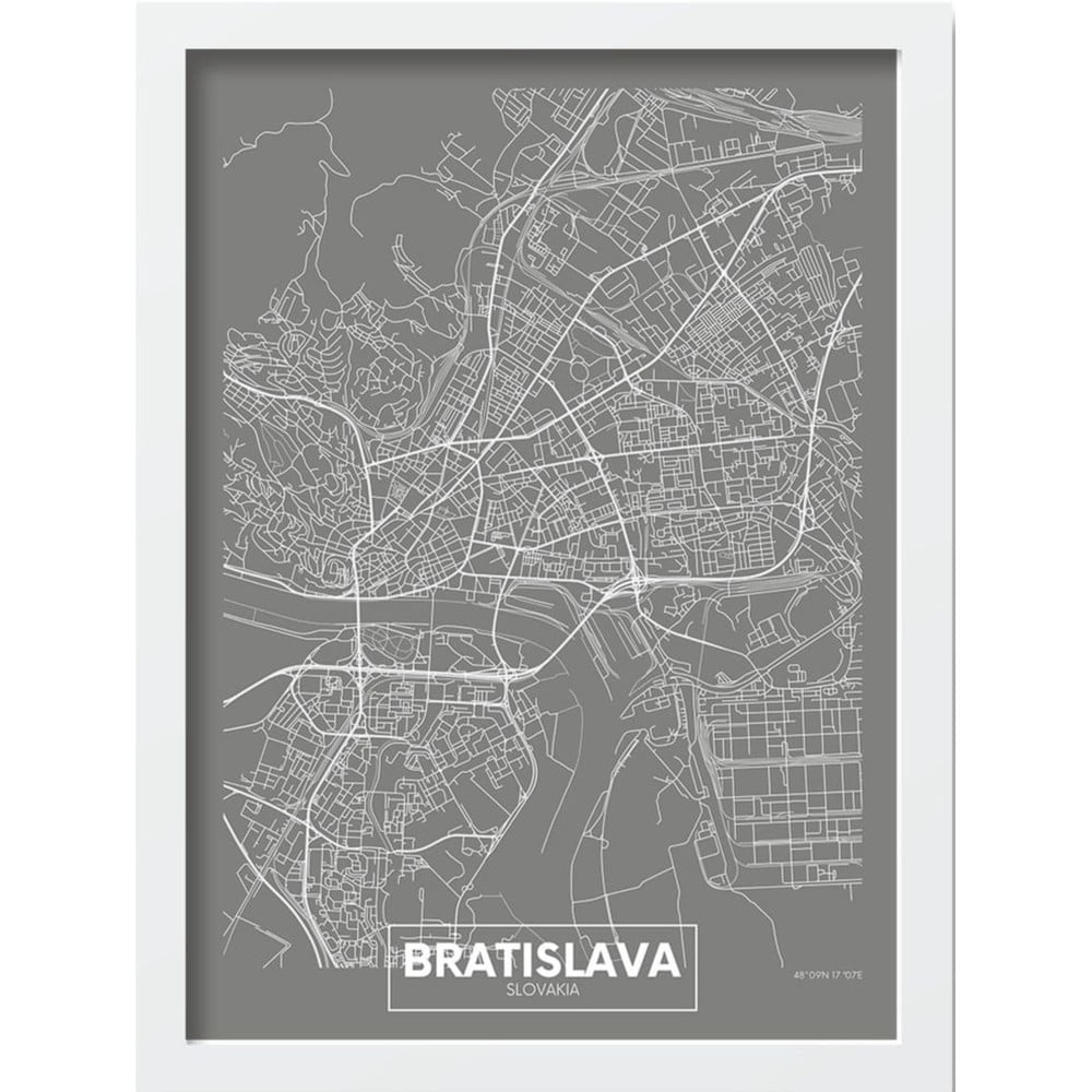 Obraz 40x55 cm Bratislava – Wallity