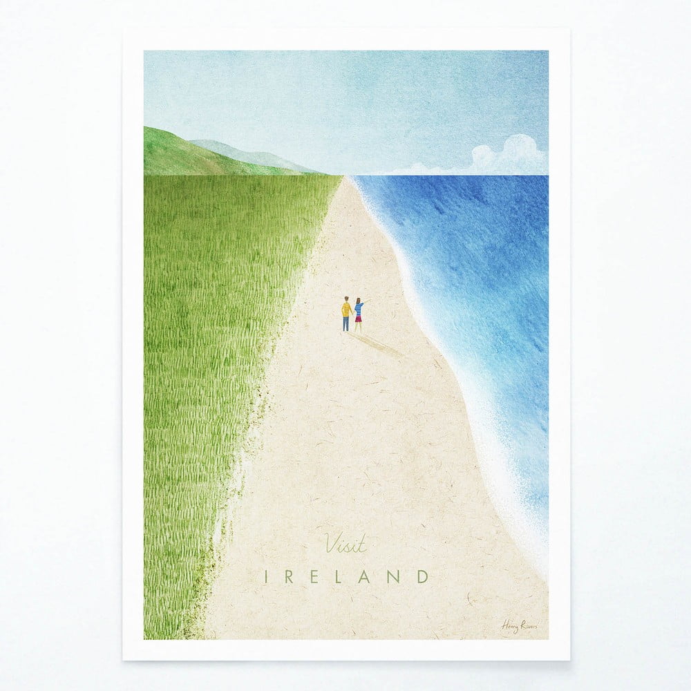 Plagát Travelposter Ireland, 30 x 40 cm