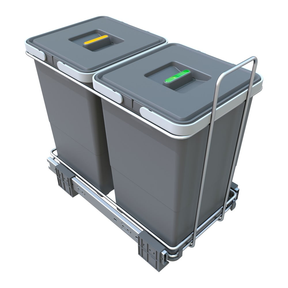 Plastový odpadkový kôš na triedený odpad/vstavaný 12 + 12 l Ecofil - Elletipi