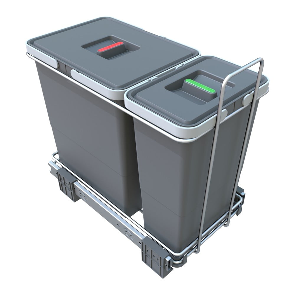 Plastový odpadkový kôš na triedený odpad/vstavaný 18 + 8 l Ecofil - Elletipi