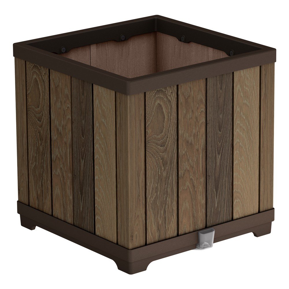 Plastový samozavlažovací kvetináč Deco Square – Keter