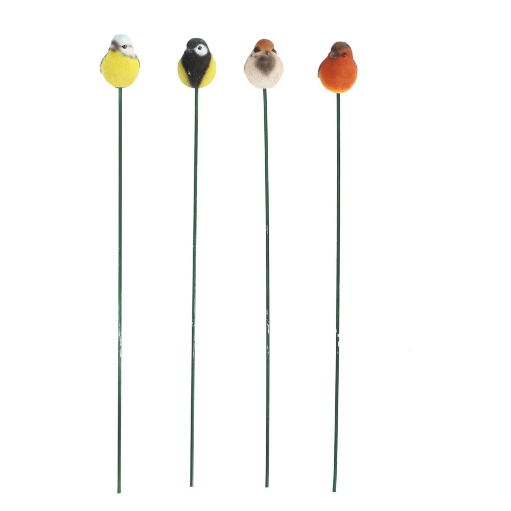 Polyresínové záhradné zápichy v súprave 4 ks Bird – Esschert Design