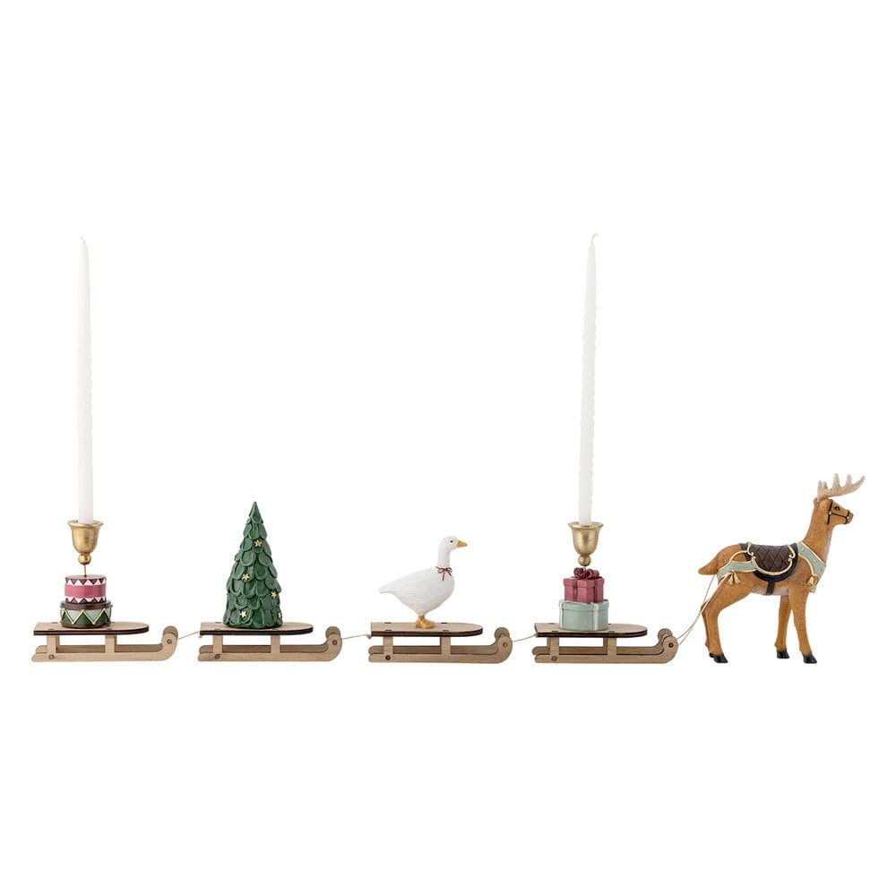 Polyresínový svietnik s vianočným motívom Dasher – Bloomingville