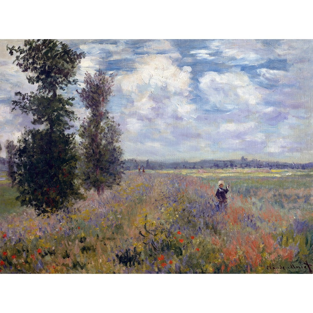 Reprodukcia obrazu Claude Monet - Poppy Fields near Argenteuil, 40 × 30 cm