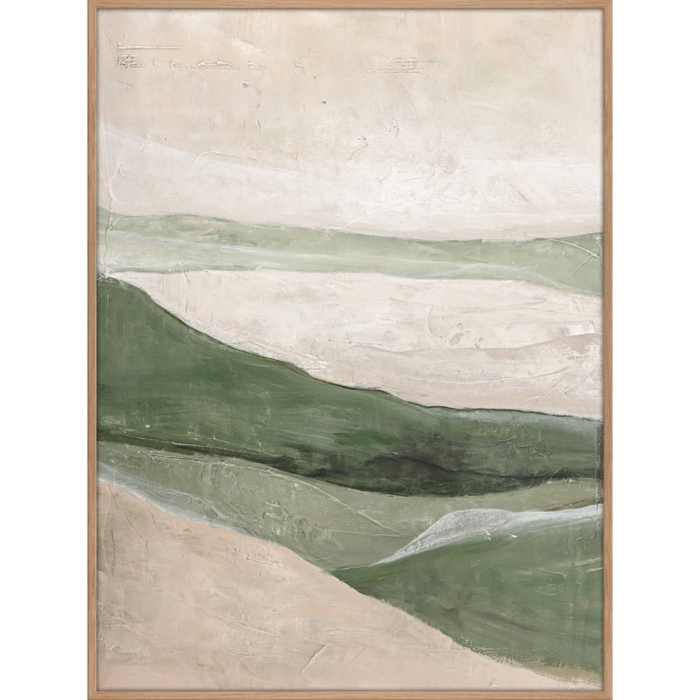 Ručne maľovaný obraz 90x120 cm Green Field – Malerifabrikken