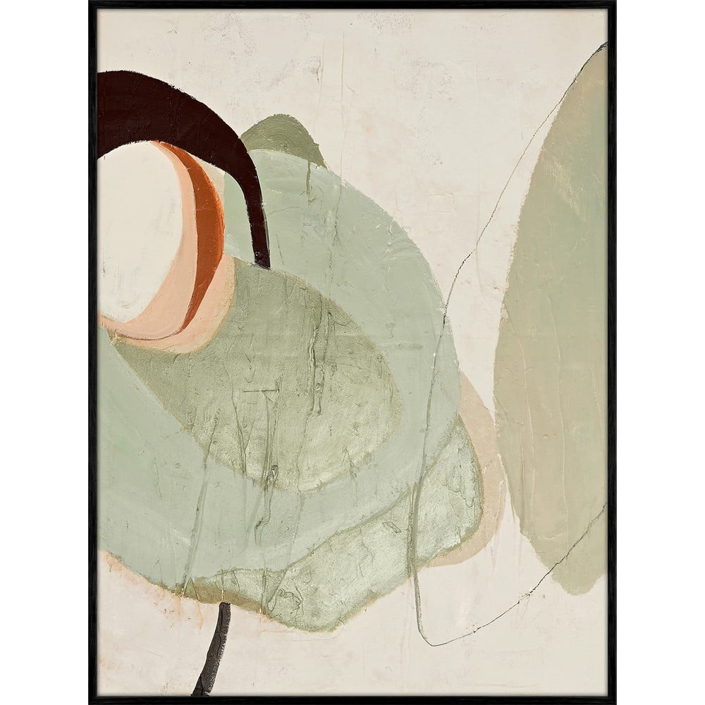 Ručne maľovaný obraz 90x120 cm Moon Rock – Malerifabrikken