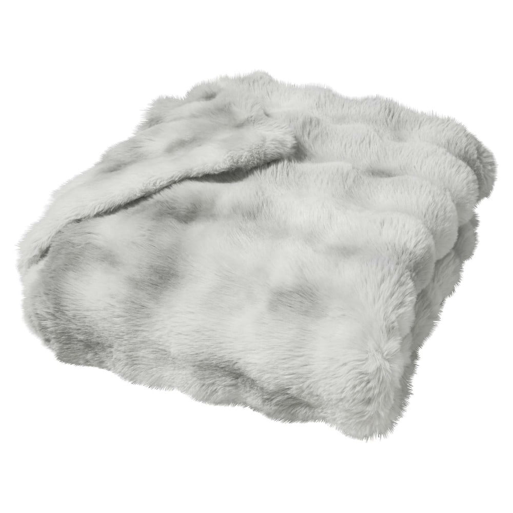 Sivá deka z mikroplyšu 180x220 cm Mounty – douceur d'intérieur