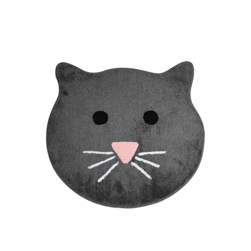 Sivá kúpeľňová predložka 90x90 cm – Foutastic