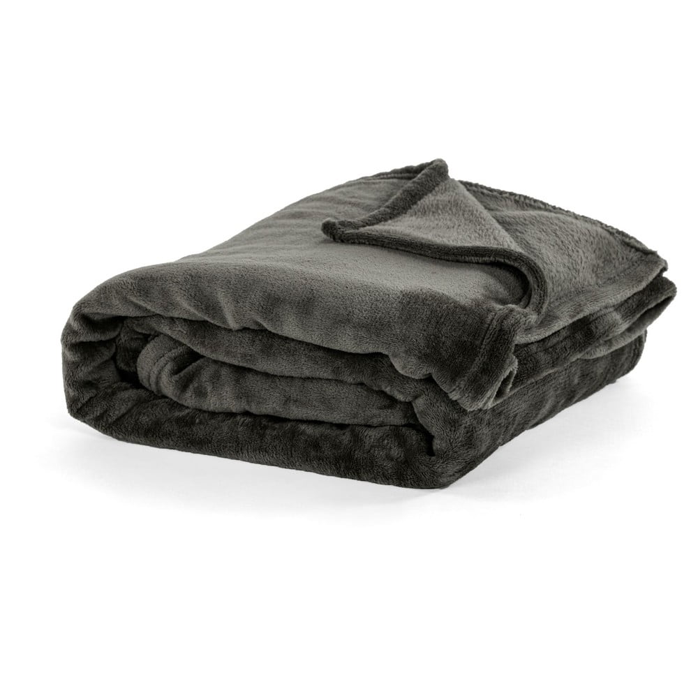 Sivá mikroplyšová deka Tiseco Home Studio, 220 x 240 cm