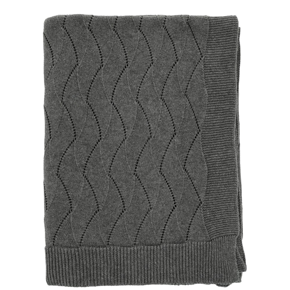Sivá pletená deka 130x170 cm Gentle – Södahl