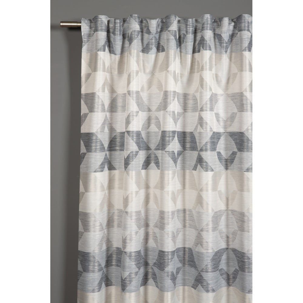 Sivá záclona 245x140 cm Jacquard - Gardinia