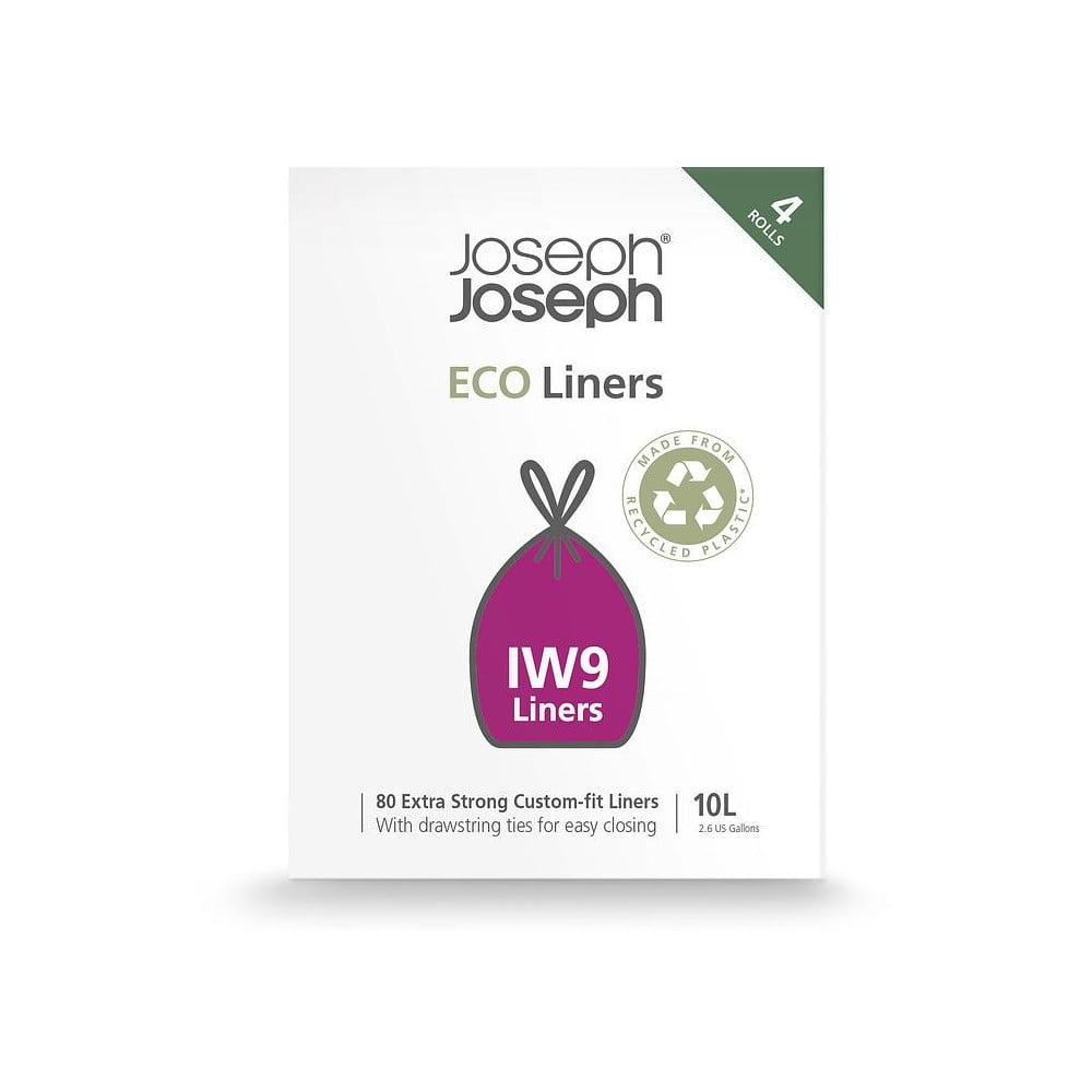 Sťahovacie vrecia na odpadky v súprave 80 ks 10 l Eco Grey – Joseph Joseph