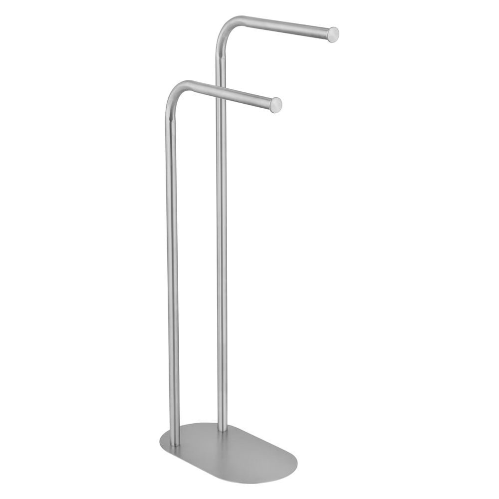 Stojan na uteráky z nehrdzavejúcej ocele v matne striebornej farbe Levante – Wenko