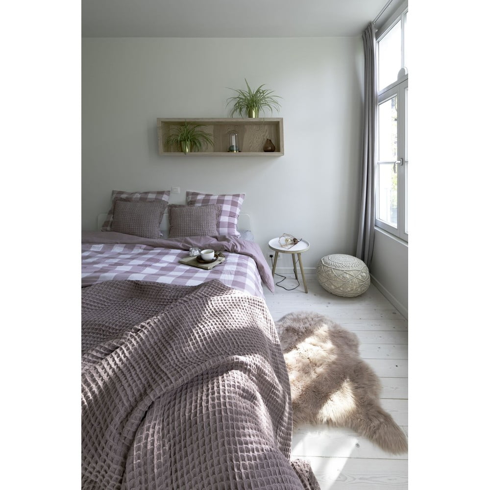 Svetlohnedé bavlnené obliečky na jednolôžko 140x200 cm Emma - Tiseco Home Studio