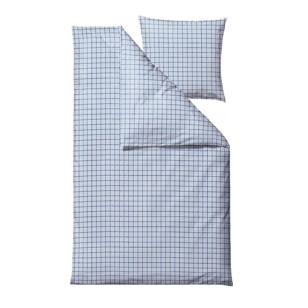 Svetlomodré obliečky na jednolôžko z bavlny Renforcé 140x200 cm Vista – Södahl